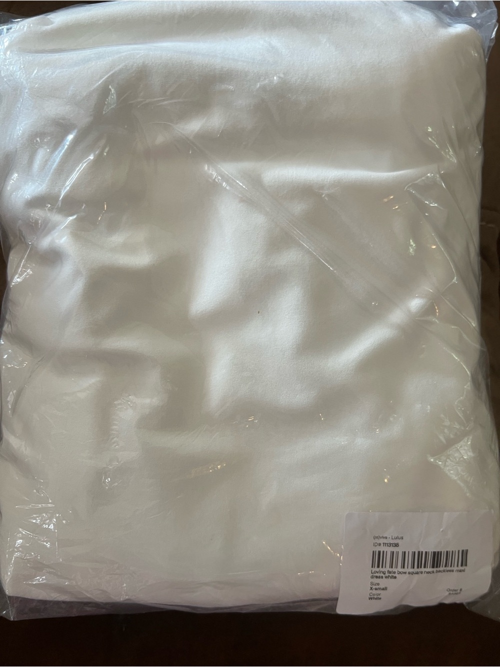 Loving Fate Elegant White Square-Neck Back Bow Wedding Evening Gown Sz XS - Picture 9 of 10